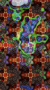 Kahverengi ve siyah renkli çiçekler. Renkli Yaz Temalı eskiz kalıbı. Düz Çiçek Elementleri Tasarımı. Çiçekli retro deseni çiz.