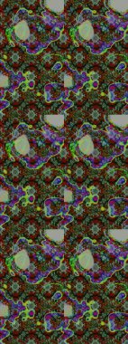 Çiçek deseni. Flower eskiz arka planı. Şatafatlı bahar bahçesi dokusu. Raster illüstrasyonu.