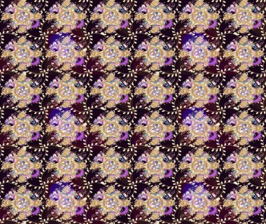 Sınır Kızılderili çiçekli paisley patten. Taslak süsleme izi. Tebrik kartı geçmişi, boyama kitabı, arkaplan ve tekstil için kullanılabilir. Raster Henna tarzı. Etnik Mandala havlusu.