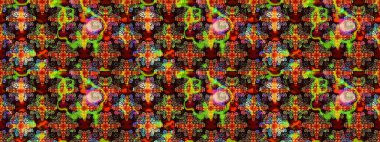 Raster illüstrasyonu. Siyah ve kahverengi renkte çiçekler. Şirin çiçek elementleri. Çizim.