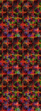 Yumuşak, bahar çiçekli arka plan. Çiçekli karalama şeklinde Raster çiçek deseni. Kahverengi ve siyah renkte çiçekler.