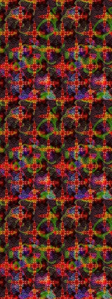 Yumuşak, bahar çiçekli arka plan. Çiçekli karalama şeklinde Raster çiçek deseni. Kahverengi ve siyah renkte çiçekler.