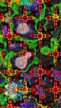 Eskiz Vintage Çiçek Deseni. Raster Kalça dokusu deseni.