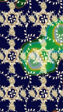 Raster illüstrasyonundaki çiçek desenli çizim. Renkli Bahar Teması eskiz kalıbı. Güzel kumaş deseni. Düz Çiçek Elementleri Tasarımı.