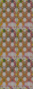 Raster resim. Çiçek desenli çiçek ve yaprakları ile. Sevimli küçük çiçek desenle.