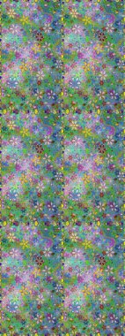 Kusursuz. Küçük çiçekteki sevimli çiçek deseni. Raster illüstrasyonu.