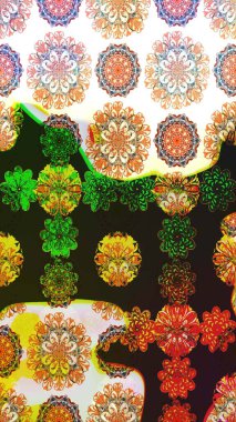 Çiçek desenli raster, gri çizgi grafik desenli soyut raster arkaplan. Modern stil dokusu.