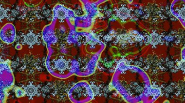 Hediye ambalaj kağıdı, tebrik kartları, posterler ve pankart tasarımı. Kırmızı ve kahverengi renkte çiçekler. Raster düz çiçek çizim deseni.