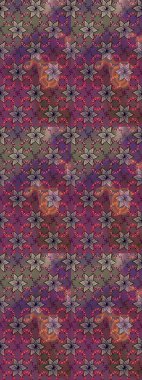 Kahverengi renkli çiçek desenli eskiz, el yapımı papatyalar, papatyalar. Tekrar eden çiçek arkaplanı, zarif kahverengi çiçek duvar kağıdı..