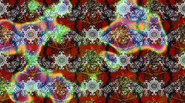 Raster suluboya çiçek deseni, narin çiçekler, kahverengi ve gri çiçekler, tebrik kartı şablonu. Güzel kumaş deseni.