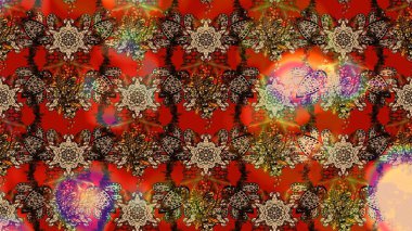 Nazik, yaz çiçekleri kahverengi ve kırmızı renklerde. Raster illüstrasyonu. Raster çiçek desenli ve çiçekli..