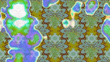 Kıvırcık, parlak örgü. Raster illüstrasyonu. Desen, çizim, çiçek sınırı. Eski moda arka plan. Çiçek çelengi. Güzel, pürüzsüz kumaş, tuval..