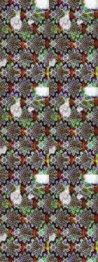 Küçük renkli çiçekler. Motley illüstrasyonu. Çiçekli yaz çiçekleri. Robot resim. Küçük çiçekte güzel bir desen. Moda baskıları için zarif bir şablon.