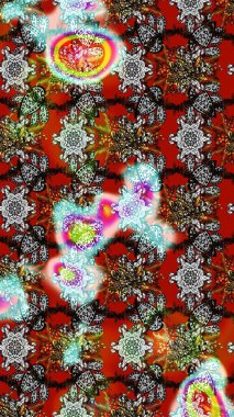 Flower eskiz arka planı. Şatafatlı bahar bahçesi dokusu. Çiçek deseni. Raster illüstrasyonu.