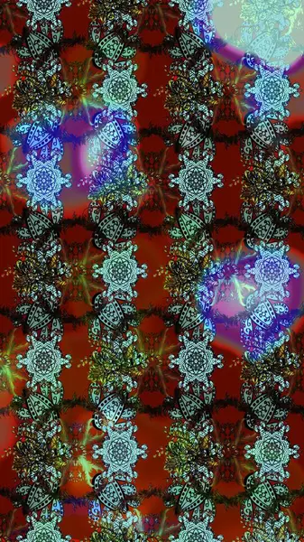 Eskiz modeli etnik tasarım. Yatak çarşafları, ceket, paket tasarımı, kumaş ve moda kavramları için tekstil baskısı. Çiçekleri, deniz kabukları, mandalaları ve suluboya efektleri olan deniz altyapısı.