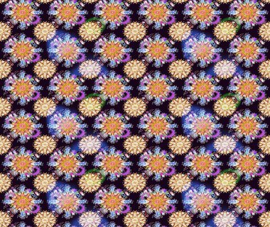 Raster. Siyah renkte güzel çiçekler, suluboya desenli eskiz deseni, duvar kağıdı, kart veya kumaş için fayanslı..