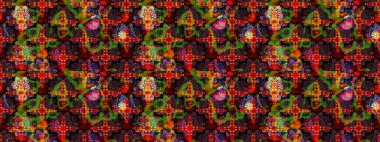 Düz Çiçek Elementleri Tasarımı. Renkli Bahar Teması eskiz kalıbı. Kahverengi ve siyah renkli çiçekler. Güzel çiçek deseni..