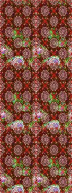 Çiçek deseni. Renkli Bahar Temalı Kusursuz Arkaplan. Düz Çiçek Elementleri Tasarımı. Raster pürüzsüz Güzel kumaş deseni.