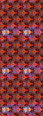 Sketch Floral Pattern in Raster illustration. Fancy fabric pattern. Colour Spring Theme sketch pattern Background. Flat Flower Elements Design.