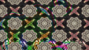 Renkli Bahar Teması eskiz kalıbı. Düz Çiçek Elementleri Tasarımı. Çiçek deseni. Raster çizimi. Güzel kumaş deseni..