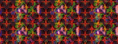 Güzel kumaş deseni. Küçük çiçekteki sevimli çiçek deseni. Güzel karalamalı çiçek desenli çizim. Raster illüstrasyonu.