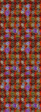 Kahverengi renkli etnik çiçeklerin olduğu zarif bir eskiz modeli. Raster Çiçek İllüstrasyon Şirin Tekstil.