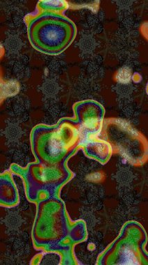 Küçük çiçekteki sevimli çiçek deseni. Kahverengi renkte çiçekler.