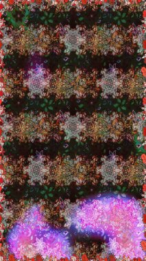 Çiçekli, suluboya desenli kusursuz çiçek deseni. Küçük çiçekte güzel bir çiçek deseni var. Raster deseni.