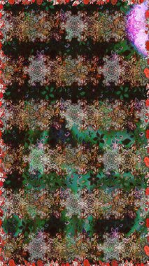 Yumuşak, bahar çiçekli arka plan. Gri ve kahverengi renkli çiçekler. Raster çiçek desenli ve çiçekli..