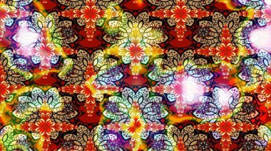 Tarafsız renklerde. Raster illüstrasyonu. Çiçekli güzel suluboya desen.