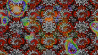 Modaya uygun kumaş deseni. Tony 'nin kumaş kalıbını çiz. Küçük çiçekteki sevimli çiçek deseni. Raster illüstrasyonu.