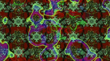 Çiçekler suluboya eskiz deseni. Raster Stili kumaş deseni.