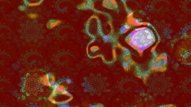 Küçük bir çiçekte eskiz deseni. Raster illüstrasyonu. Hoş bir çiçek geçmişi var. Güzel kumaş deseni.