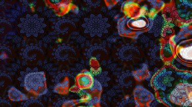 Renkli Bahar Teması eskiz kalıbı. Düz Çiçek Elementleri Tasarımı. Güzel çiçek deseni. Gri ve siyah renkte çiçekler.