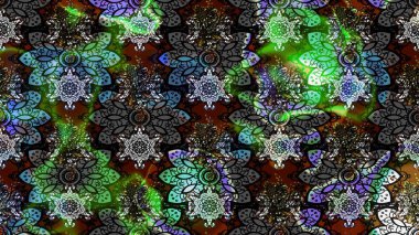 Sevimli çiçek raster deseni. Gri ve siyah renkli çiçekler. Düz Çiçek Elementleri Tasarımı. Renkli Bahar Teması çizim şablonu.