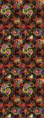 Çizim raster deseni. Çiçek arkaplan. Güzel kumaş deseni.