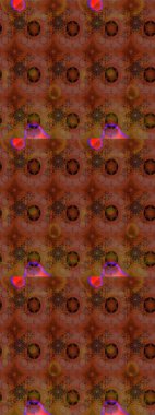 Tekstil, kumaş, kapaklar, duvar kağıtları, baskı, naylon, koleksiyon defteri, örgü, dekupaj için güzel bir eskiz. Millefleur 'lar. Küçük kahverengi ve kırmızı renkte güzel bir besin torbası deseni, çiçekler..