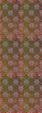 Çiçeksiz desenli arka plan, darbeler, sıçramalar, yaz çiçekleri. Kahverengi ve bej renkli çiçekler. Raster illüstrasyonu.