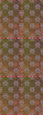 Çiçeksiz desenli arka plan, darbeler, sıçramalar, yaz çiçekleri. Kahverengi ve bej renkli çiçekler. Raster illüstrasyonu.