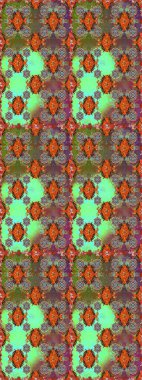 Çiçek duvar kâğıdı. Kahverengi ve yeşil renkli şirin tekstil. Çiçek arkaplan. Renkli, pürüzsüz desen. Raster illüstrasyonu.