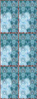 Elle çizilmiş çiçek deseni (fayans). Sevimli çiçekleri, desenleri, mavi renkleri olan renksiz bir desen. Tekstil için suluboya desensiz.