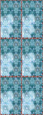 Elle çizilmiş çiçek deseni (fayans). Sevimli çiçekleri, desenleri, mavi renkleri olan renksiz bir desen. Tekstil için suluboya desensiz.