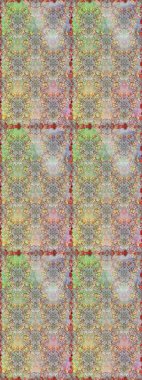 Güzel kumaş deseni. Renkli Bahar Temalı Kusursuz Arkaplan. Raster illüstrasyonu. Düz Çiçek Elementleri Tasarımı. Kusursuz çiçek deseni. Asya tekstil tarzında.