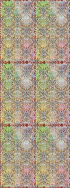 Güzel kumaş deseni. Renkli Bahar Temalı Kusursuz Arkaplan. Raster illüstrasyonu. Düz Çiçek Elementleri Tasarımı. Kusursuz çiçek deseni. Asya tekstil tarzında.