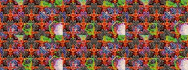 Hediye ambalaj kağıdı, tebrik kartları, posterler ve pankart tasarımı. Kahverengi ve bej renkli çiçekler. Raster düz çiçek çizim deseni.