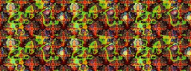 Halk tarzı. Modern çiçek arkaplanı. Moda baskıları için zarif bir şablon. Parlak renkli çiçekleri ve siyah ve kahverengi renkte yaprakları olan harika bir çiçek deseni..