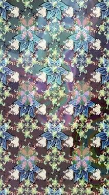 Tarafsız ve gri renklerde çiçekler. Kumaş desenli papatya çiçekleri ayrıntıları.