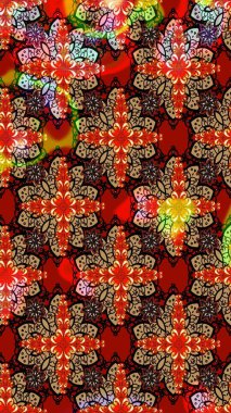 Kırmızı ve siyah renkte çiçekler. Elle boyanmış suluboya resim çizimi çiçekler ve bitkiler.