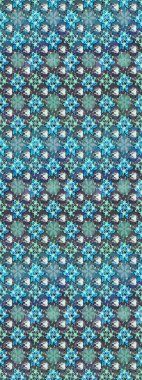 Güzel kumaş deseni. Güzel karalamalı çiçek desenli çizim. Raster illüstrasyonu. Küçük çiçekte sevimli çiçek deseni var..