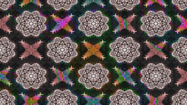 Sketch Floral Pattern in Raster illustration. Fancy fabric pattern. Colour Spring Theme sketch pattern Background. Flat Flower Elements Design.